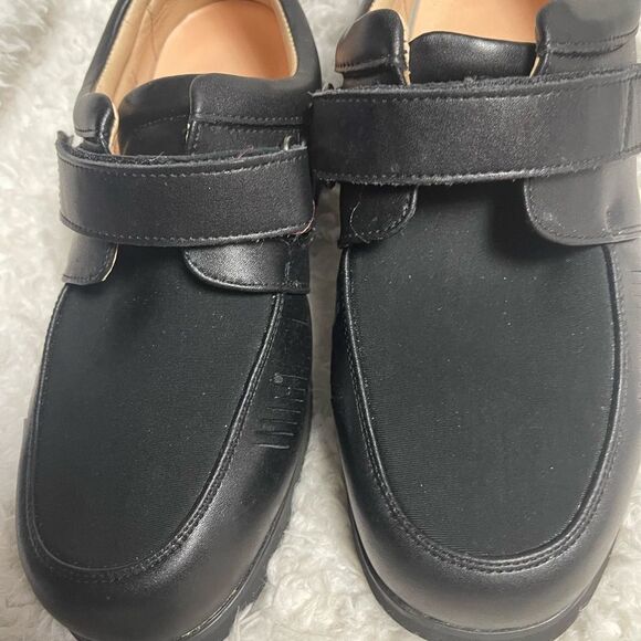 New Mt. Emey leather Black Comfort Orthotic Diabetic Walking Oxfords Men SZ 10.5 main image 5